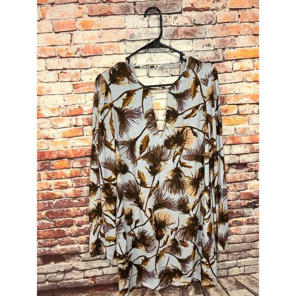 Kimchi Blue urban outfitters motif dress bell sleeves women's medium NEW - Picture 1 of 6